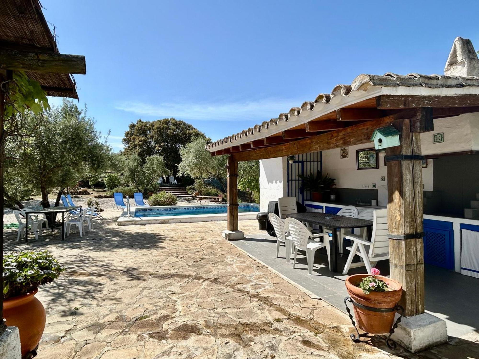 Refugio Andaluz Con Piscina Entre Olivos Villanueva de Tapia Buitenkant foto